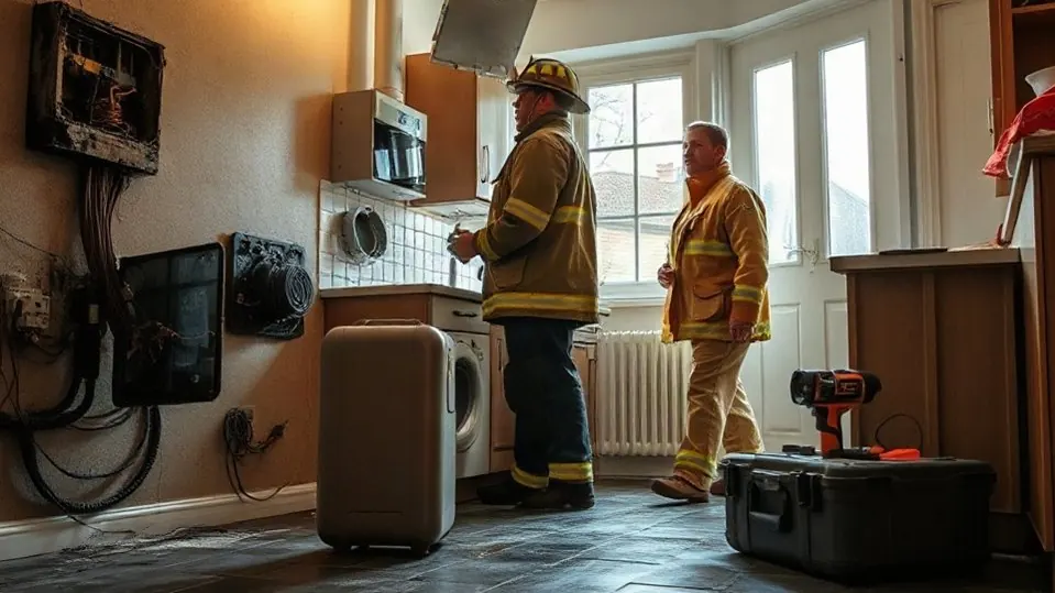 Electrical Fire Damage in Whitstable